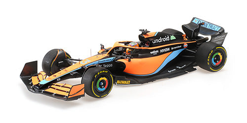 1:18 2022 Daniel Ricciardo -- Bahrain GP -- McLaren MCL36 -- Minichamps F1