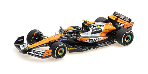 (Pre-Order) 1:43 2024 Lando Norris -- Singapore GP Winner -- #4 McLaren MCL38 -- Minichamps F1
