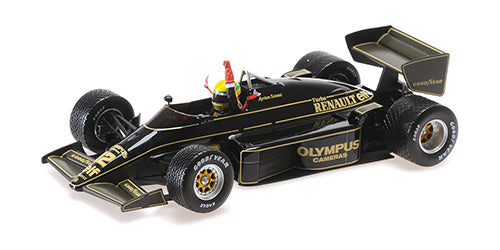 (Pre-Order) 1:18 1985 Ayrton Senna (Dirty Version) -- Portugal GP -- Lotus 97T -- Minichamps F1