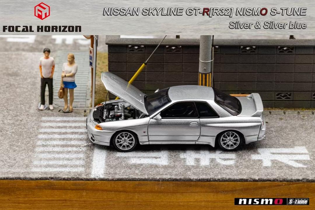 1:64 Nissan Skyline R32 GTR NISMO S-Tune -- Silver -- Focal Horizon