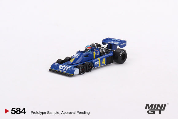1:64 1976 Patrick Depailler -- #4 Tyrell P34 -- Swedish GP -- Mini GT F1