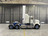 1:50 Kenworth W900 SAR Aerodyne -- White/Blue w/Spider Wheels -- Iconic Replicas Truck