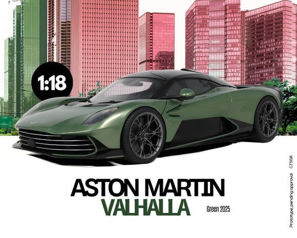(Pre-Order) 1:18 Aston Martin Valhalla -- Green -- GT Spirit