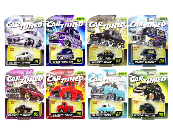 1:64 (8-Piece Set) Mainline Series 5 Assortment -- CarTuned
