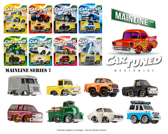 1:64 (8-Piece Set) Mainline Series 7 Assortment -- CarTuned