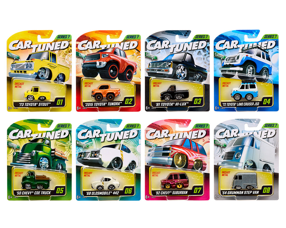1:64 (8-Piece Set) Mainline Series 7 Assortment -- CarTuned