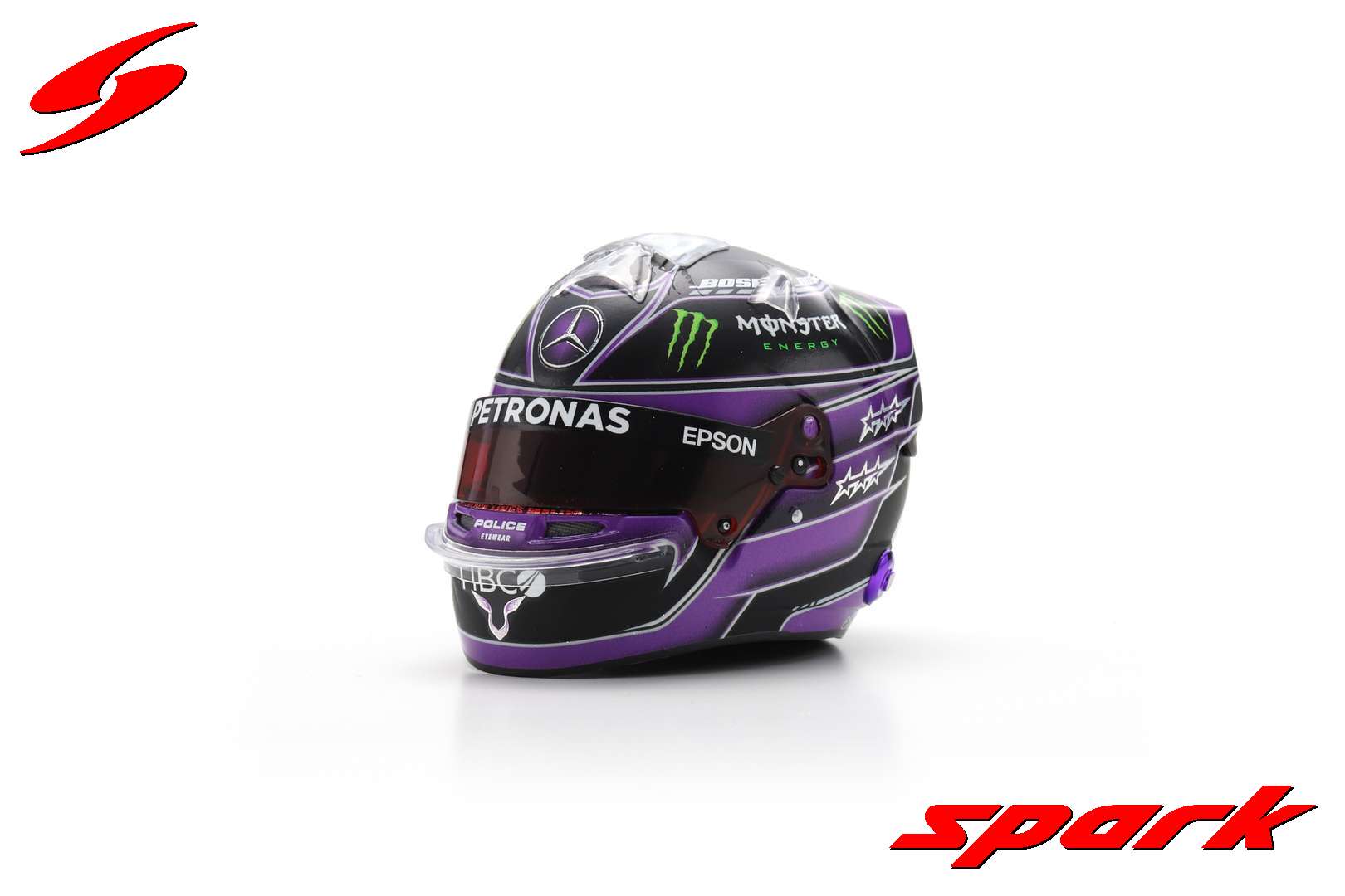 1:5 Helmet -- Lewis Hamilton - 2020 World Champion -- Mercedes -- Spar
