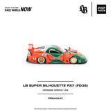 (Pre-Order) 1:64 Mazda RX7 (FD3S) LB-Super Silhouette -- #55 Orange/Green 787B Tribute -- Pop Race