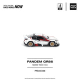 (Pre-Order) 1:64 Toyota GR86 PANDEM -- MOONTECH White -- Pop Race