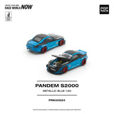 (Pre-Order) 1:64 Honda S2000 PANDEM -- Metallic Blue -- Pop Race