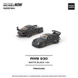 (Pre-Order) 1:64 RWB 930 (Porsche 911) -- "Stella Artois" Matte Black -- Pop Race