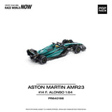1:64 2023 Fernando Alonso -- #14 Aston Martin AMR23 -- Pop Race F1