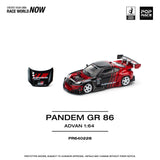 (Pre-Order) 1:64 Toyota GR86 PANDEM -- ADVAN -- Pop Race