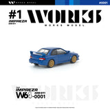 (Pre-Order) 1:64 Subaru Impreza 22B STi -- Blue -- Works Model