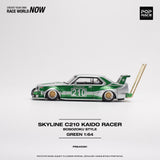 1:64 Nissan Skyline C210 - Bosozoku Style -- #210 Green/Silver -- Pop Race