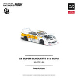 (Pre-Order) 1:64 Nissan Silvia (S15) Super Silhouette -- #23 White/Yellow -- Pop Race