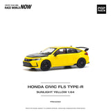 1:64 Honda Civic (FL5) Type R -- Yellow -- Pop Race