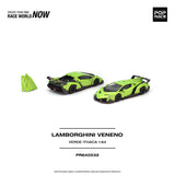 (Pre-Order) 1:64 Lamborghini Veneno -- Verde Ithaca (Green) -- Pop Race