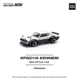 (Pre-Order) 1:64 Nissan Skyline GT-R (KPGC110) Kenmeri -- V8 Drift Car Police -- Pop Race
