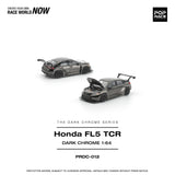 (Pre-Order) 1:64 Honda Civic (FL5) Type R TCR -- Dark Chrome Series -- Pop Race