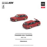 (Pre-Order) 1:64 BMW E30 Wagon PANDEM -- Red -- Pop Race