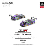(Pre-Order) 1:64 Eva RT Test Type-01 Pop Race RE Super G Time Attack -- Purple -- Pop Race