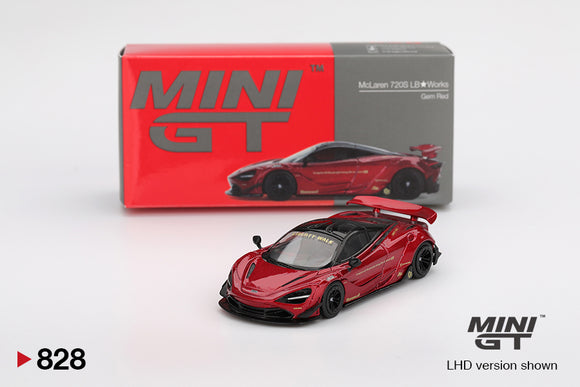 1:64 McLaren 720S LB-Works -- Gem Red -- Mini GT MGT00828