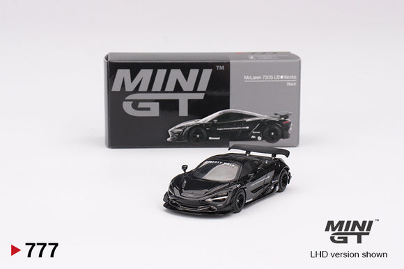 1:64 McLaren 720S LB-Works -- Black -- Mini GT MGT00777