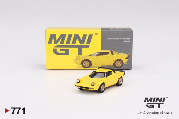 1:64 Lancia Stratos HF Stradale -- Giallo Fly (Yellow) -- Mini GT MGT00771