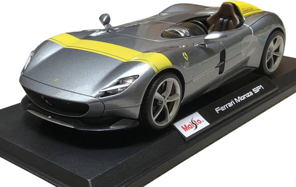 1:18 Ferrari Monza SP1 -- Grey/Yellow -- Maisto