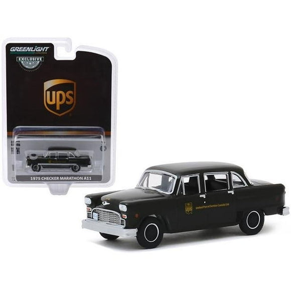 1:64 1975 Checker Marathon A11 Taxicab -- UPS Parcel Delivery --  Greenlight