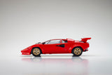 (Pre-Order) 1:18 Lamborghini Countach LP5000 Quattrovalvole -- Red w/Gold Wheels -- Kyosho