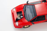 (Pre-Order) 1:18 Lamborghini Countach LP5000 Quattrovalvole -- Red w/Gold Wheels -- Kyosho