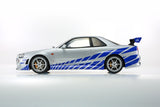 (Pre-Order) 1:12 Fast & Furious -- 2001 Nissan R34 Skyline GTR -- Kyosho KSR12007A