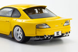 (Pre-Order) 1:18 Nissan Silvia S15 Khyzyl Saleem -- Yellow -- Kyosho: Samurai