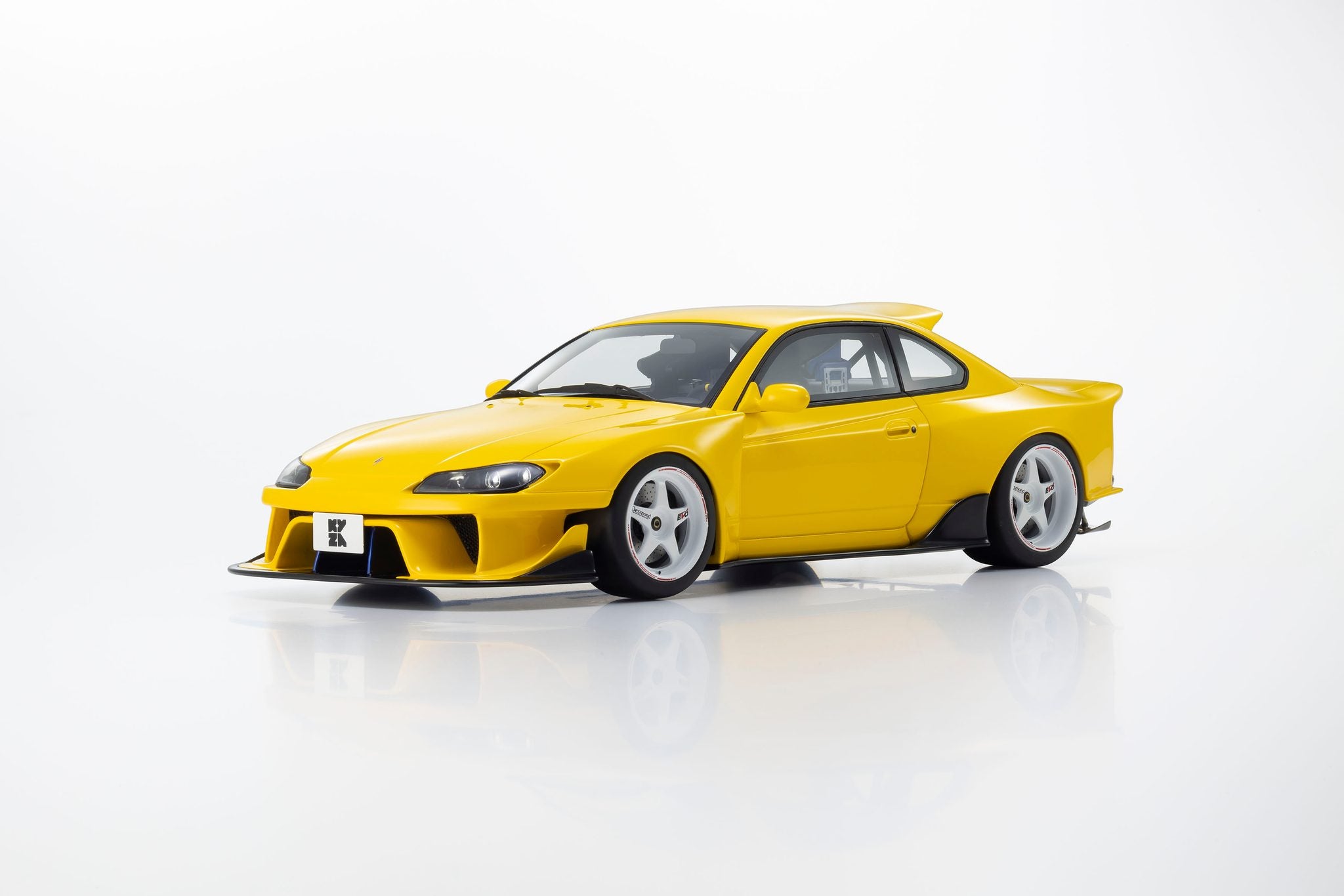 Pre-Order) 1:18 Nissan Silvia S15 Khyzyl Saleem -- Yellow -- Kyosho: