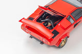 (Pre-Order) 1:18 Lamborghini Countach LP5000 Quattrovalvole -- Red w/Gold Wheels -- Kyosho