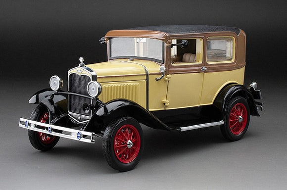 1:18 1931 Ford Model A Tudor -- Bronson Yellow -- Sunstar