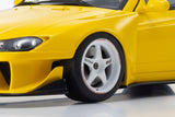 (Pre-Order) 1:18 Nissan Silvia S15 Khyzyl Saleem -- Yellow -- Kyosho: Samurai