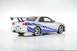 (Pre-Order) 1:12 Fast & Furious -- 2001 Nissan R34 Skyline GTR -- Kyosho KSR12007A