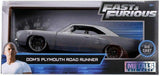 1:24 Dom's Plymouth Road Runner - Grey -- Fast & Furious JADA