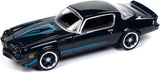 1:64 1979 Chevrolet Camaro Z/28 -- Dark Blue Metallic w/Light Blue Stripes -- Au