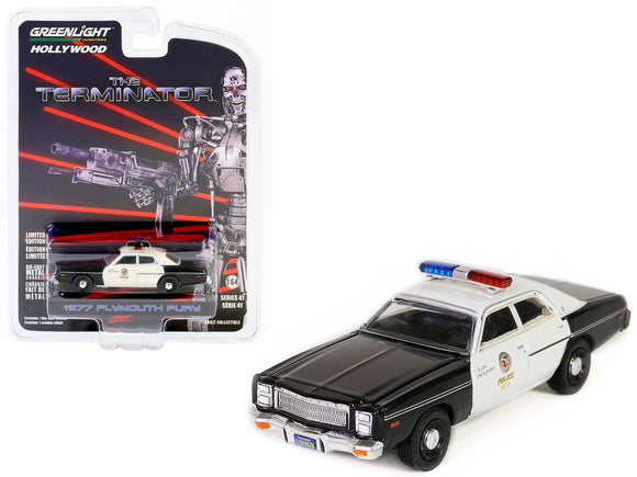 1:64 1977 Plymouth Fury Police Car -- The Terminator -- Greenlight