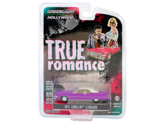 1:64 1974 Cadillac Eldorado Convertible -- Hot Pink -- True Romance -- Greenlight