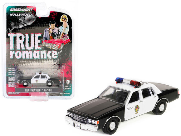 1:64 1986 Chevrolet Caprice LAPD Police Car -- True Romance -- Greenlight