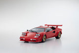 (Pre-Order) 1:18 Lamborghini Countach LP5000 Quattrovalvole -- Red w/Gold Wheels -- Kyosho