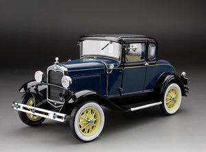 1:18 1931 Ford Model A Coupe -- Riviera Blue -- Sunstar