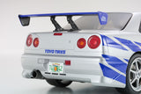 (Pre-Order) 1:12 Fast & Furious -- 2001 Nissan R34 Skyline GTR -- Kyosho KSR12007A
