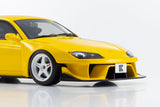 (Pre-Order) 1:18 Nissan Silvia S15 Khyzyl Saleem -- Yellow -- Kyosho: Samurai