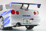 (Pre-Order) 1:12 Fast & Furious -- 2001 Nissan R34 Skyline GTR -- Kyosho KSR12007A